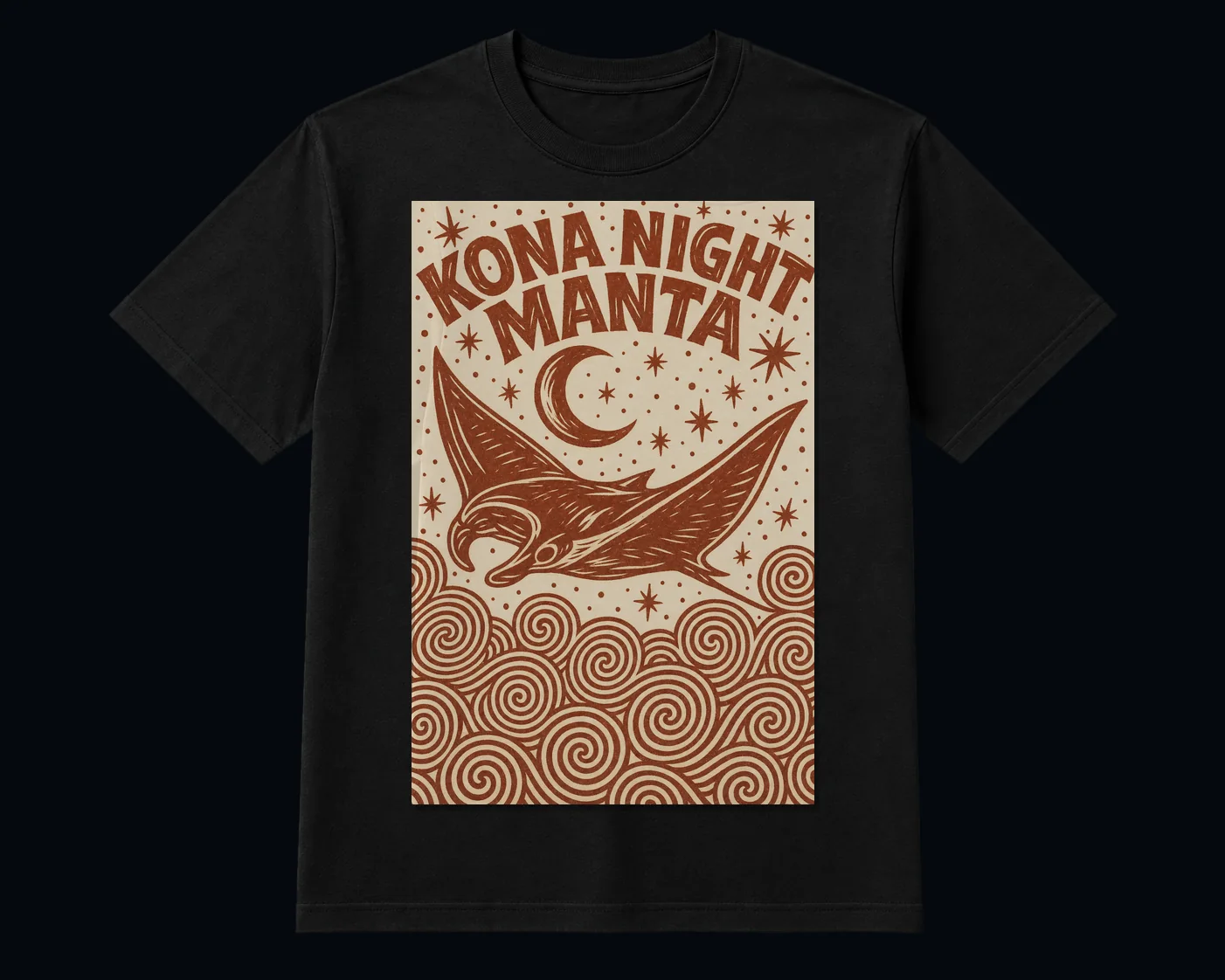 Kona Night Manta shirt
